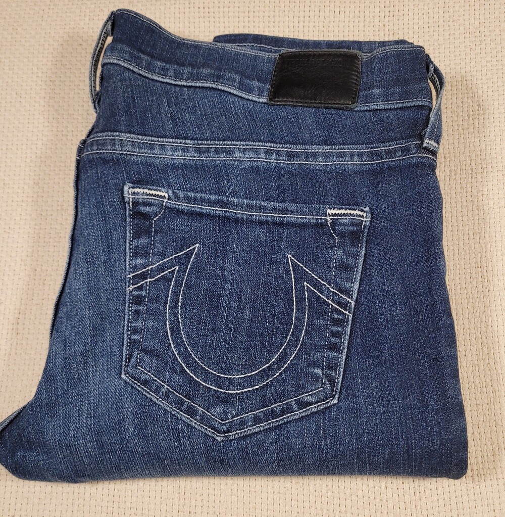 True Religion Jeans Womens 29 Stella Skinny Stretch Made in USA Designer Denim